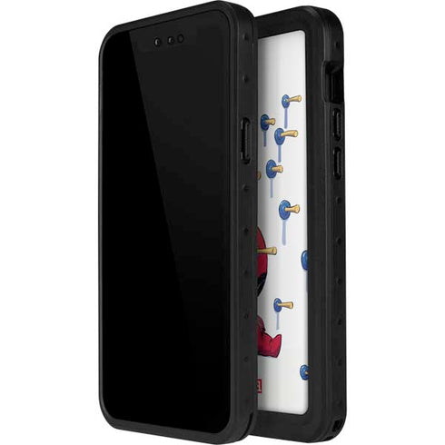 Marvel Deadpool Babypool Playing iPhone 15 Waterproof Case